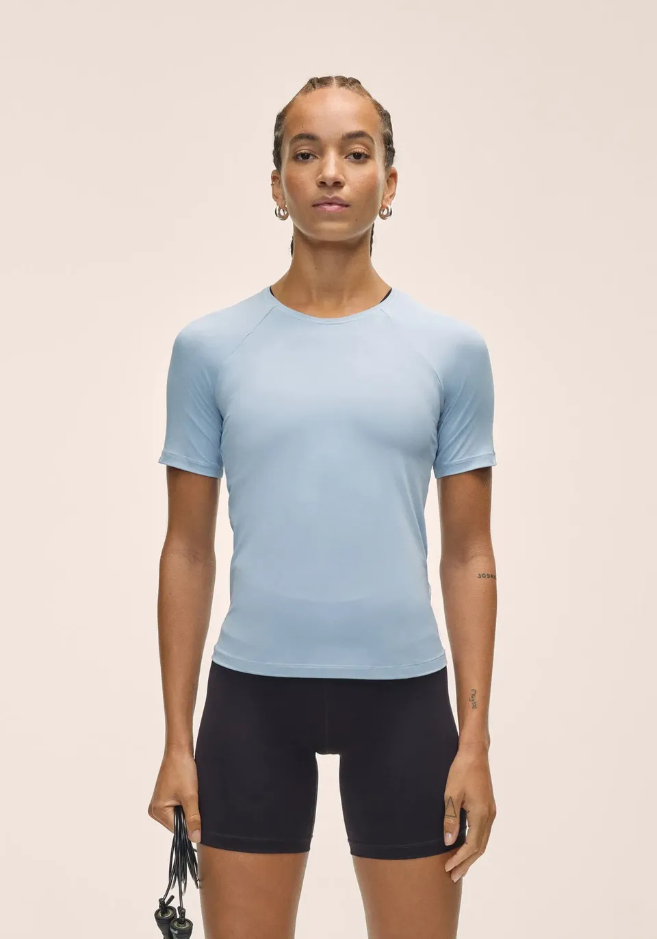 Casall Essential Tee maglietta Dream Blue traspirante