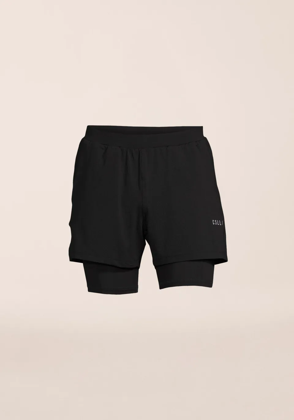Casall Double Layer pantaloncini uomo nero traspirante