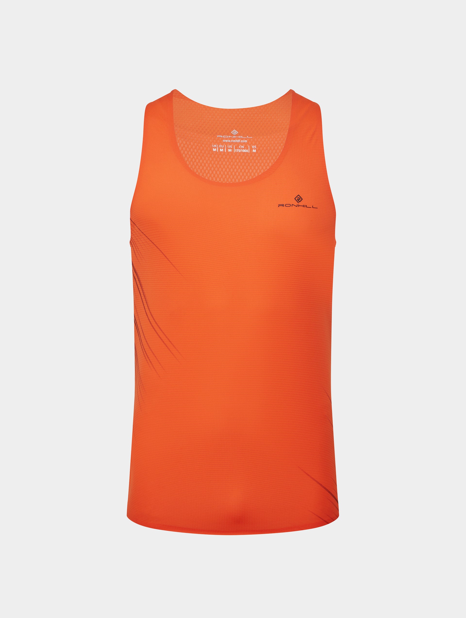 Ronhill Tech Race canotta running uomo rosso/nero traspirante