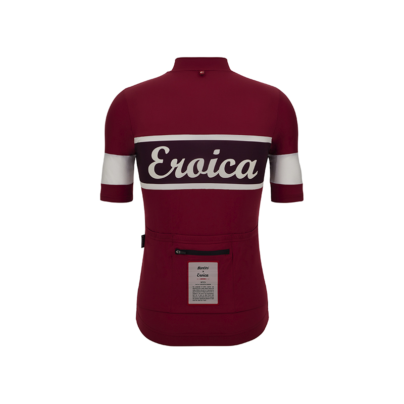 L'Eroica Sole Maglia Ciclismo Bordeaux Traspirante