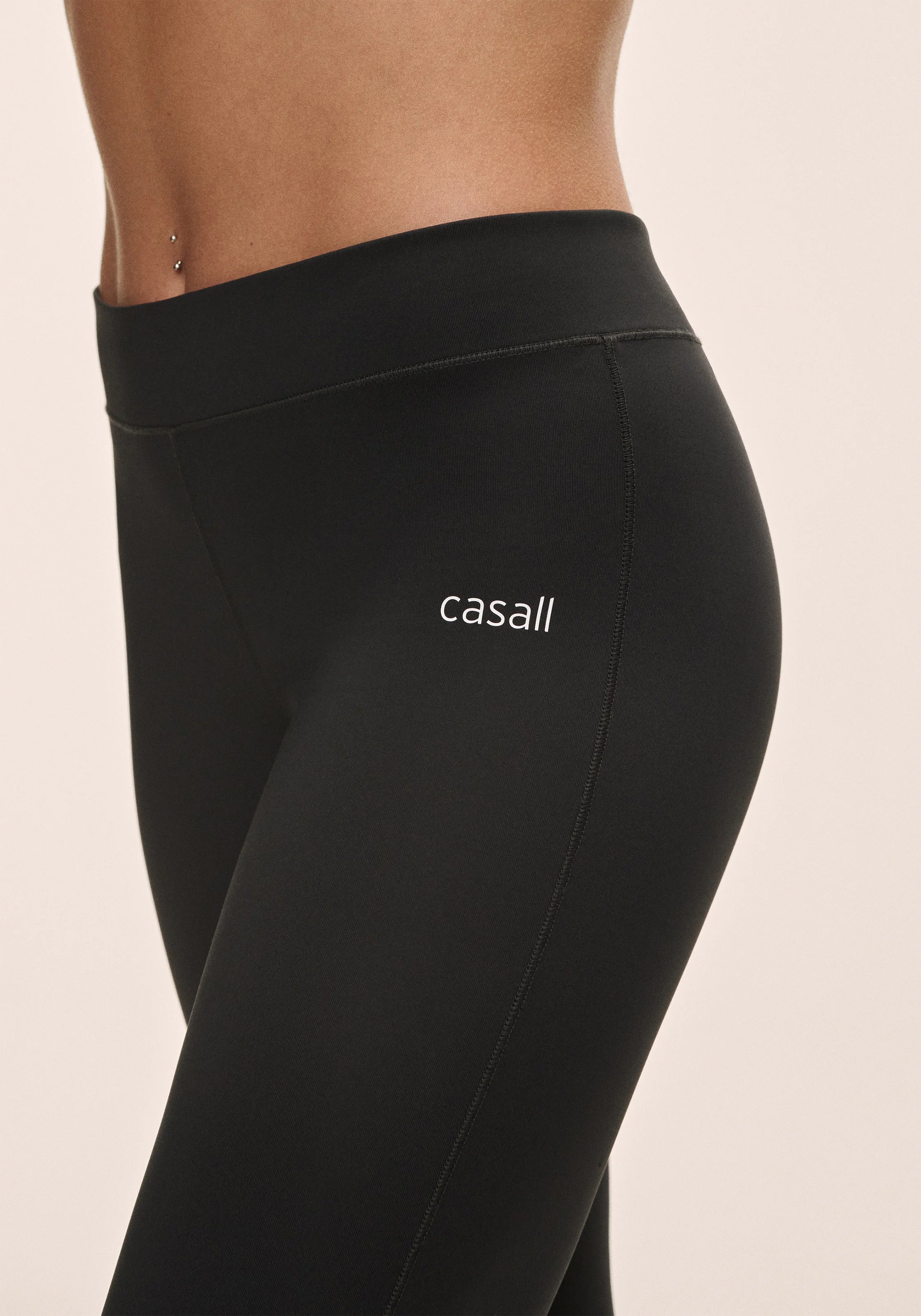 Casall Flare Low Waist Pantaloni Yoga Neri Vita Bassa