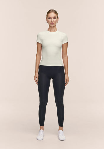 Casall Defined Rib Tee T-shirt Misty Green Elasticizzata