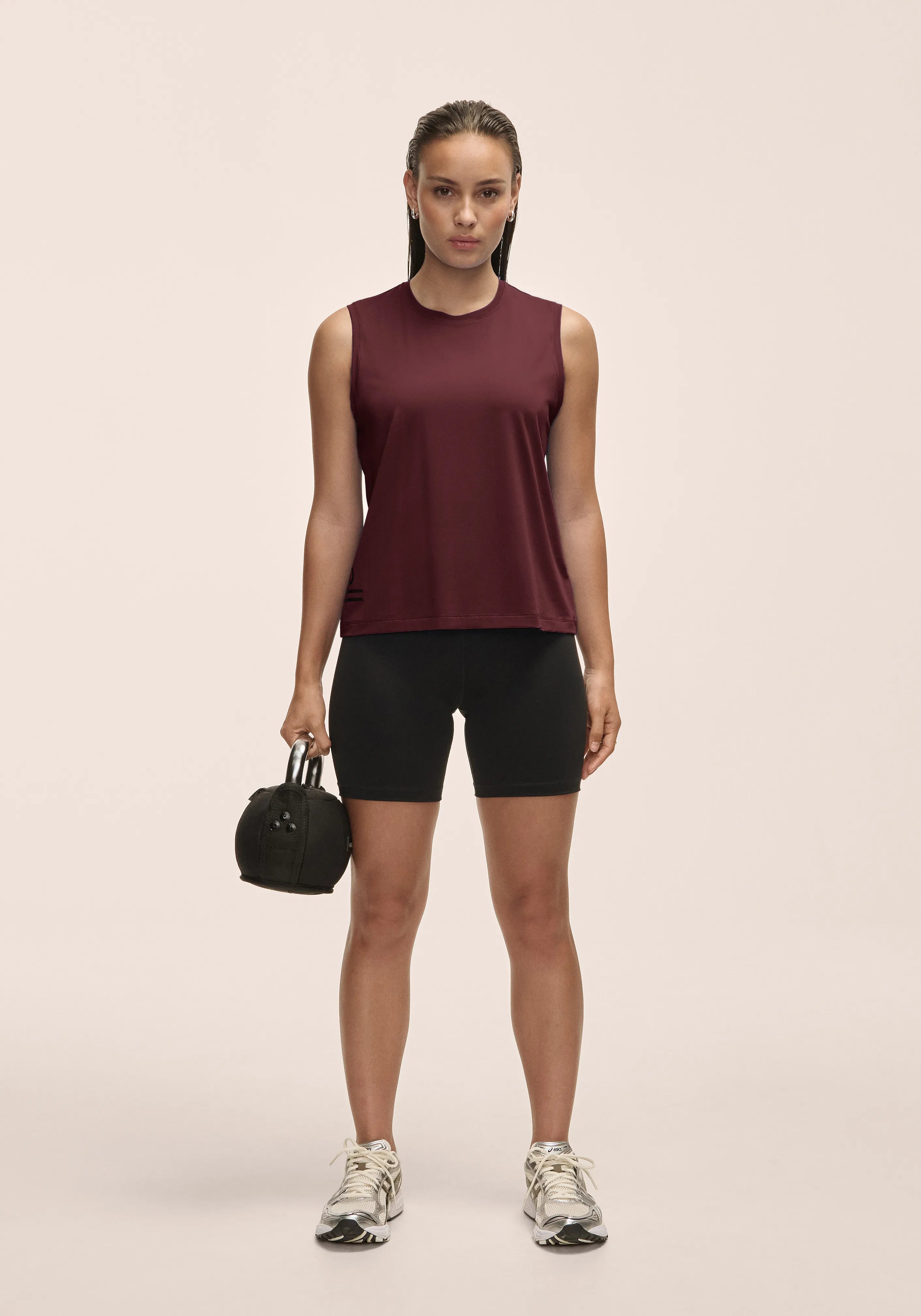 Casall Graphic Tank canotta cherry moon traspirante