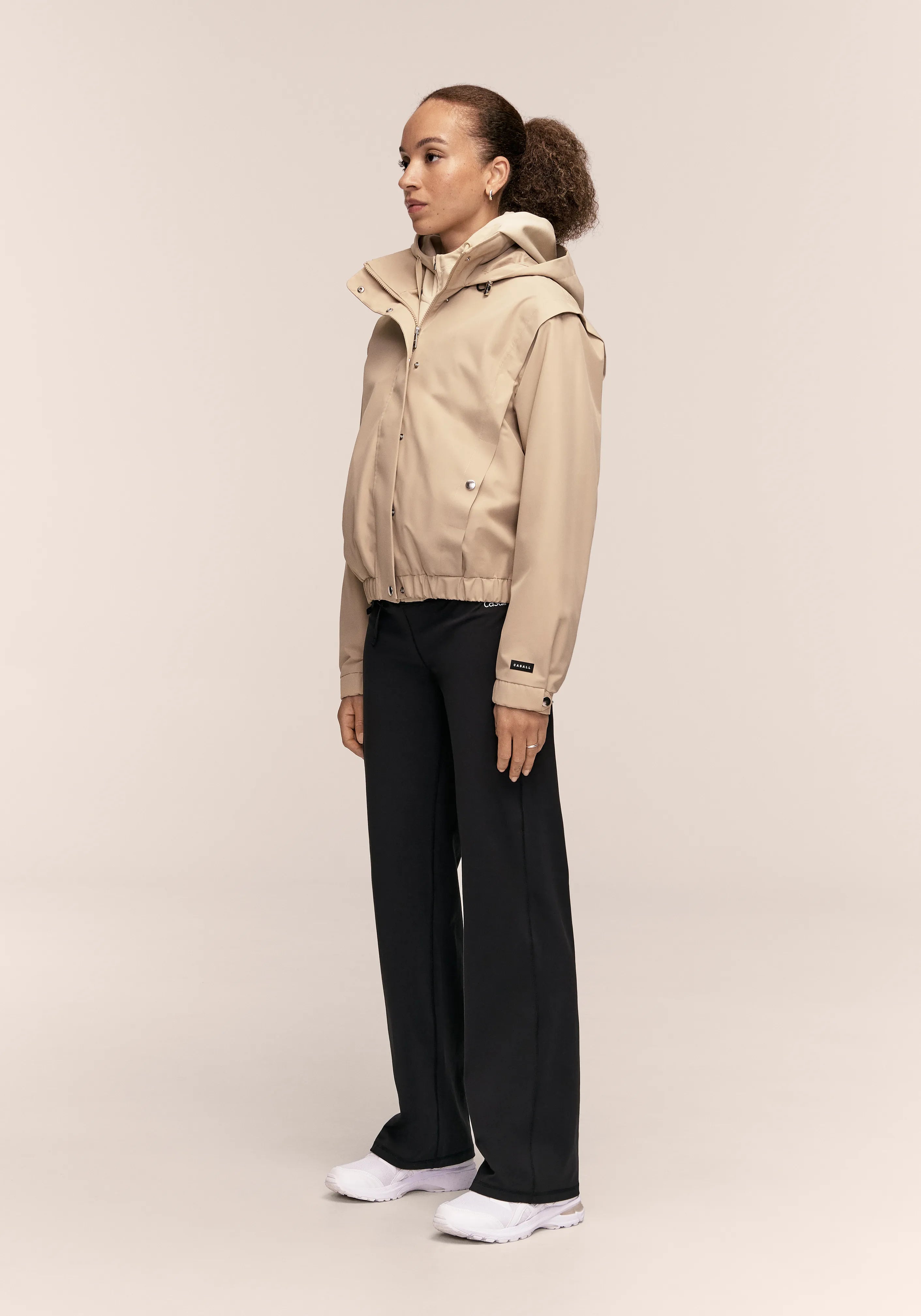 Casall Scandi Bomber giacca antipioggia sand beige impermeabile