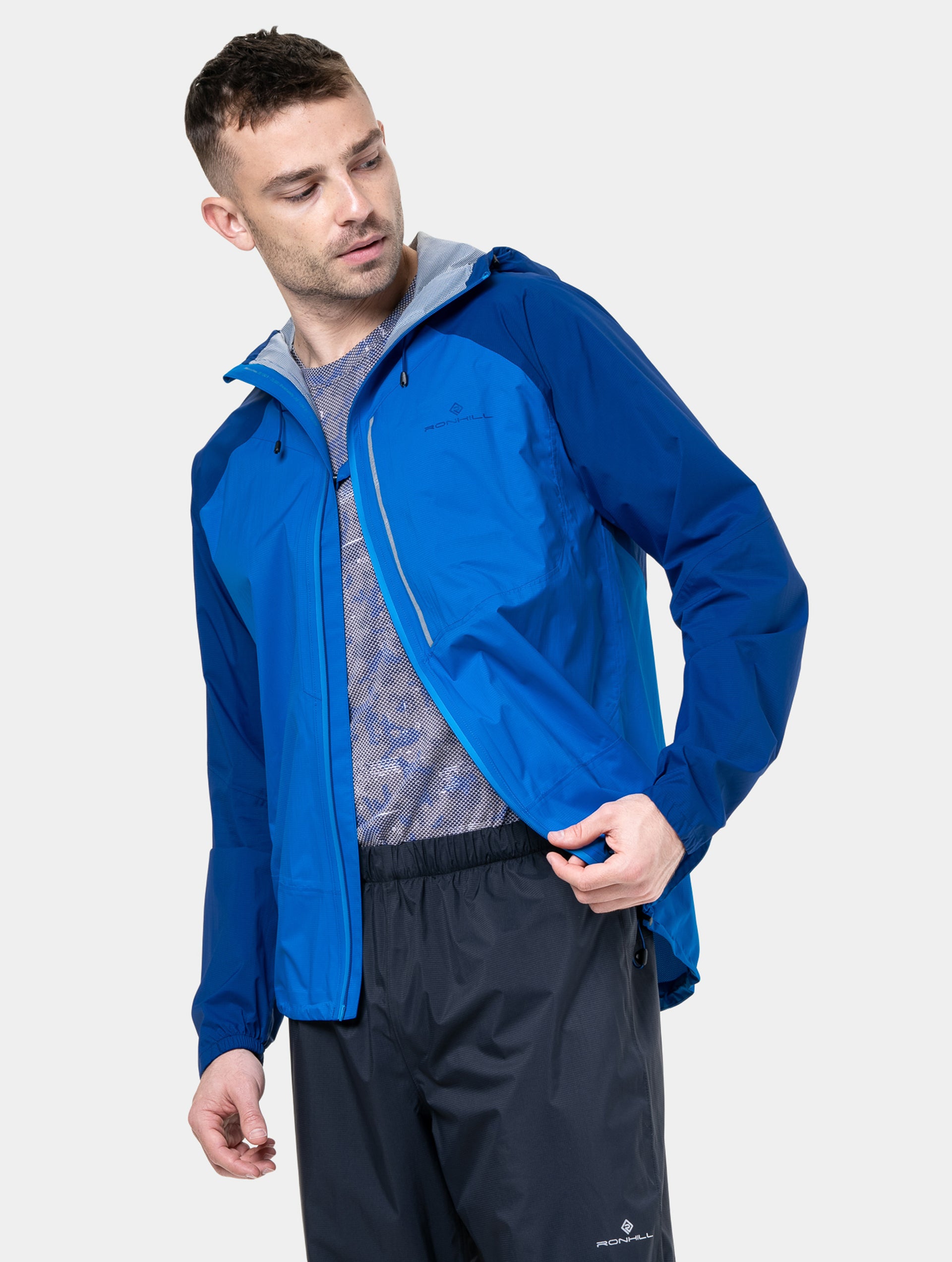 Ronhill Tech Storm giacca running impermeabile glacier