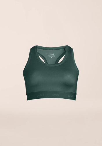 Casall Graphic Sports Bra top Dark Pine sostegno medio