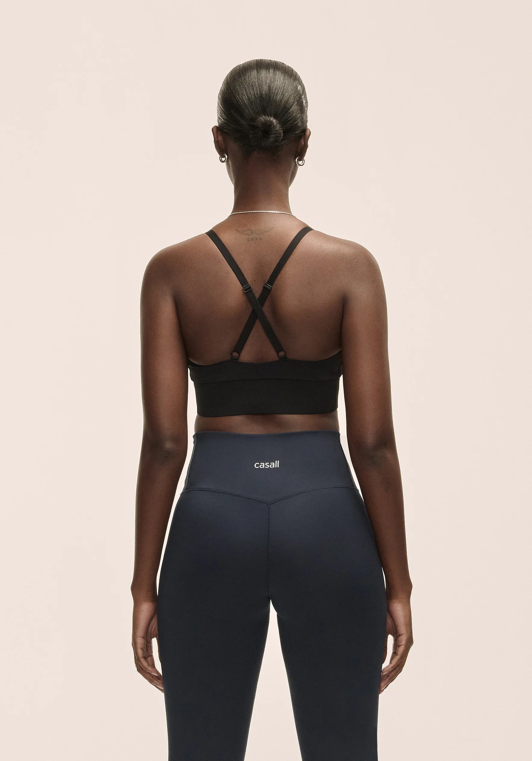 Casall Wrap Sports Bra reggiseno sportivo nero supporto medio