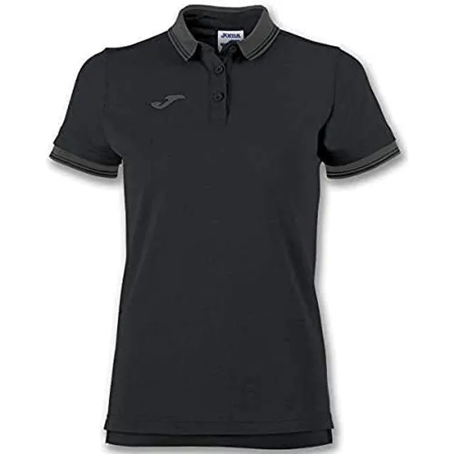 Joma Bali II Polo Donna Nero Traspirante