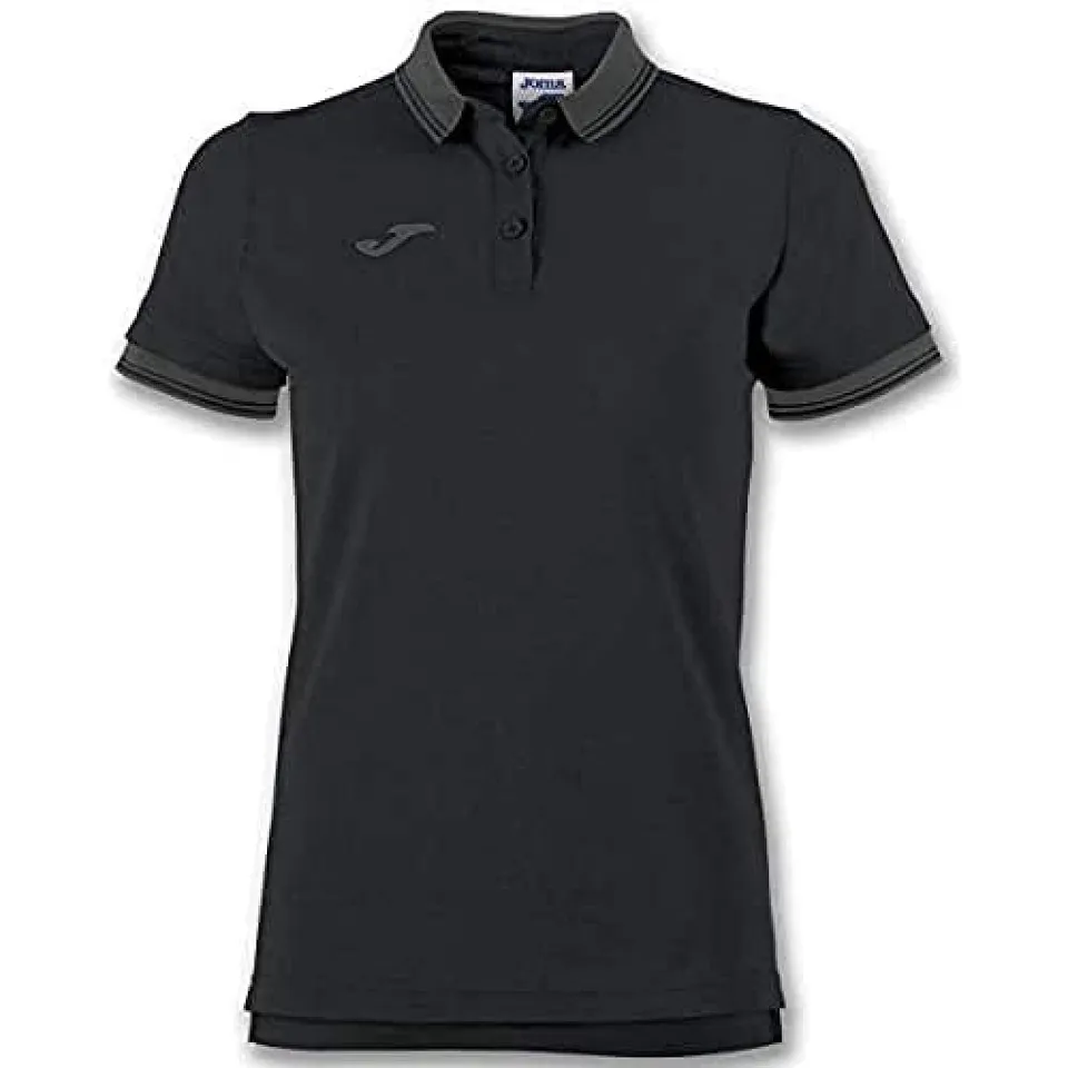Joma Bali II Polo Donna Nero Traspirante