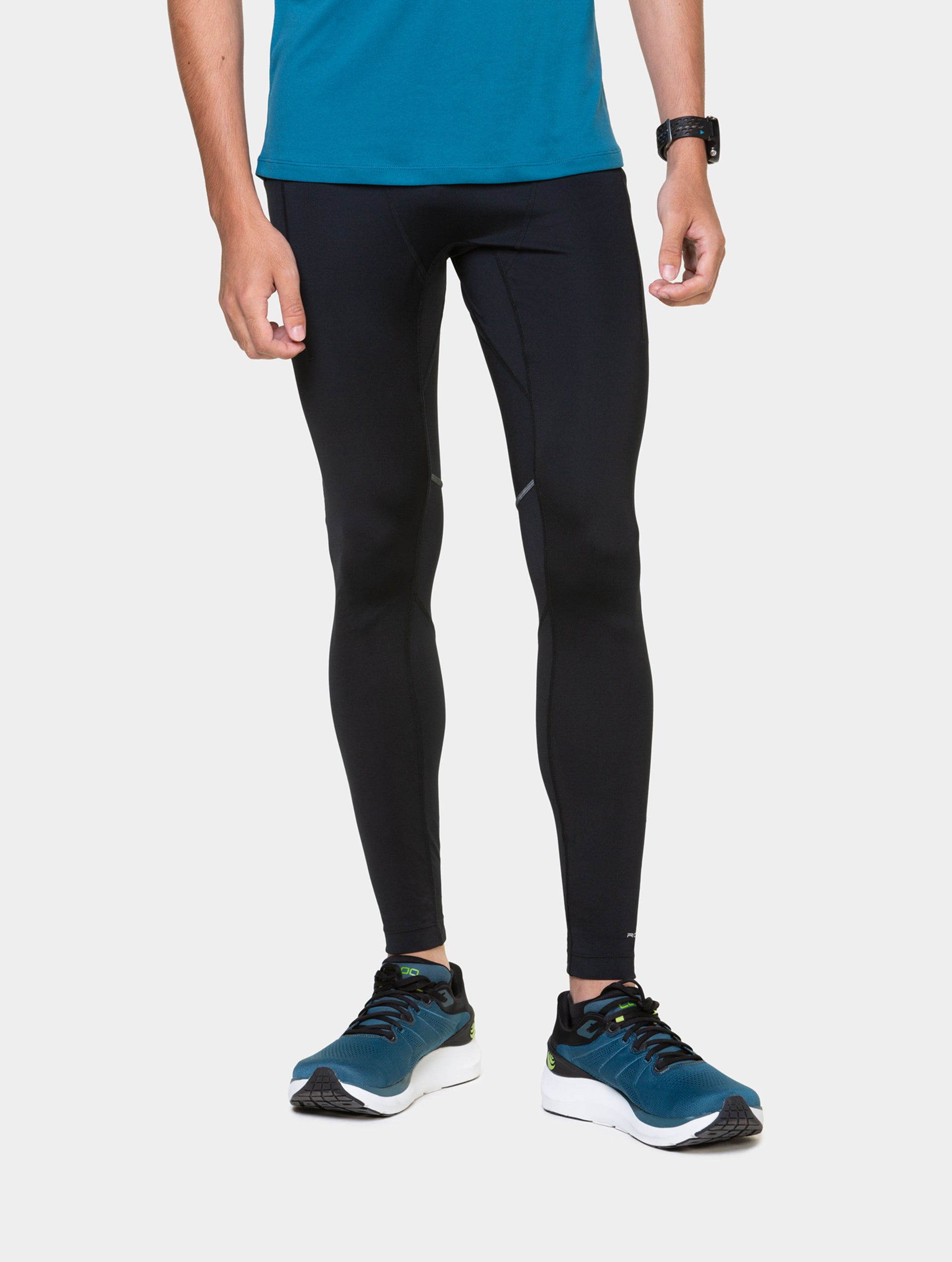 Ronhill Tech Paragon leggings running uomo neri riciclati