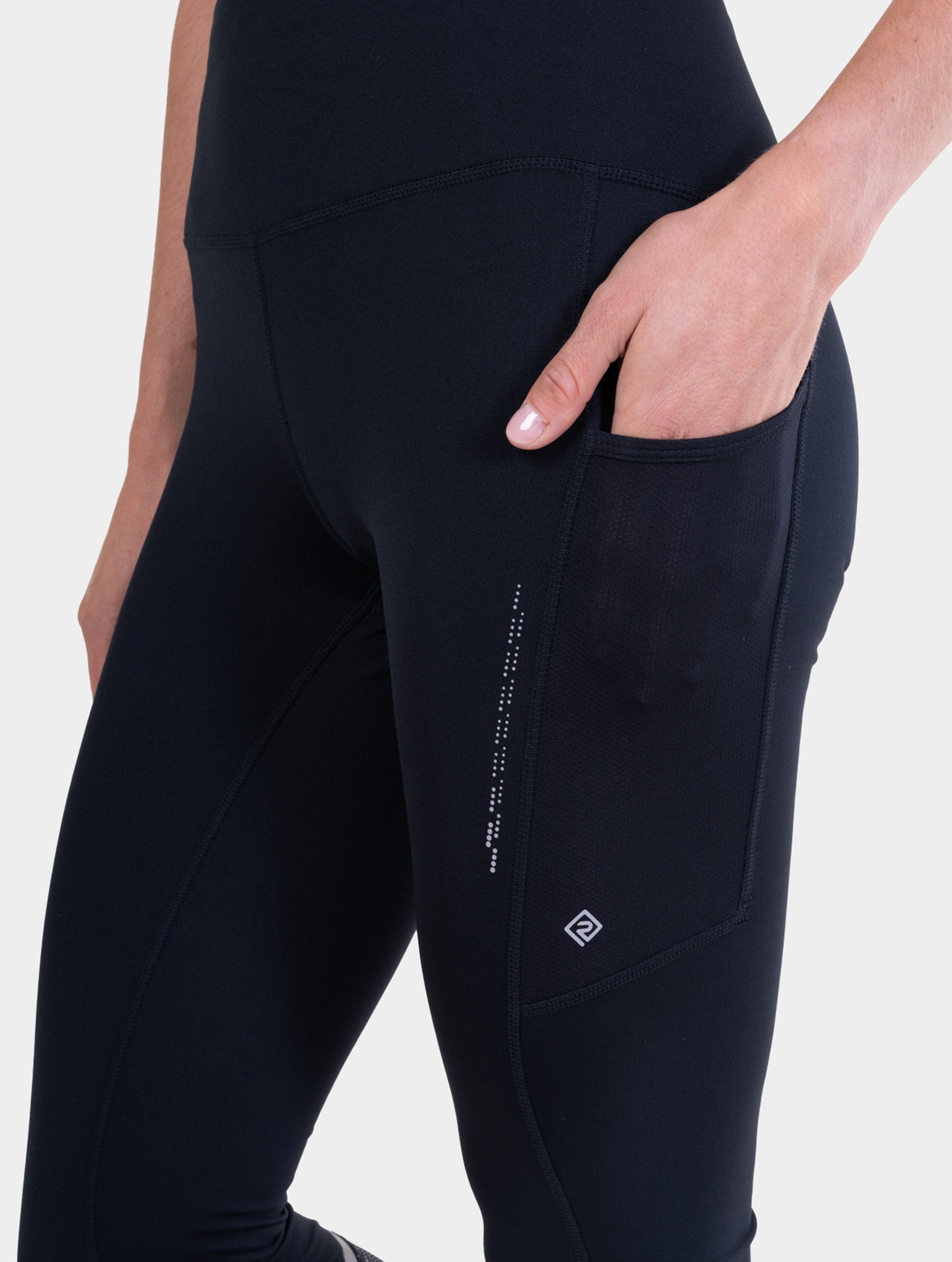 Ronhill Tech Reflect leggings running donna nero termico