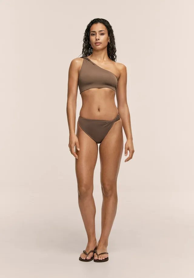 Casall Twist Bikini Brief slip vita alta khaki