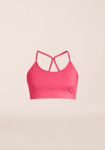 Casall Sleek Strappy reggiseno sportivo Ruby Blush medio