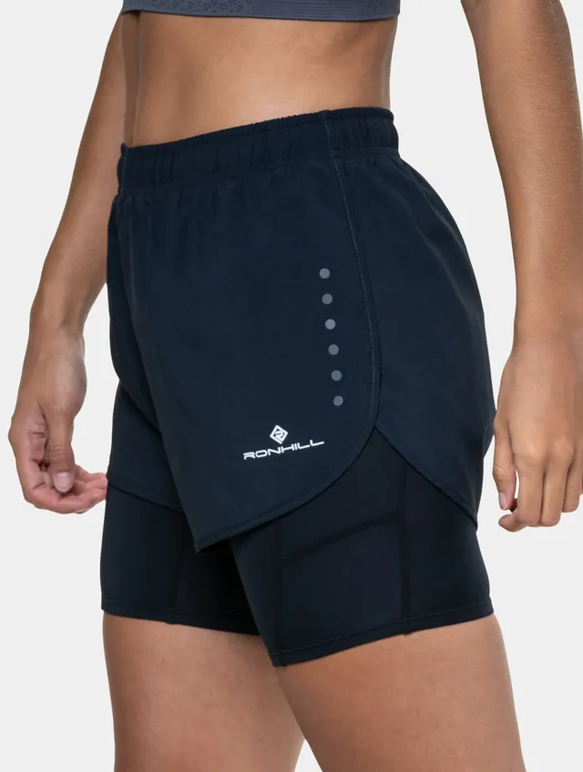 Ronhill Core Twin Short Pantaloncini Running Neri