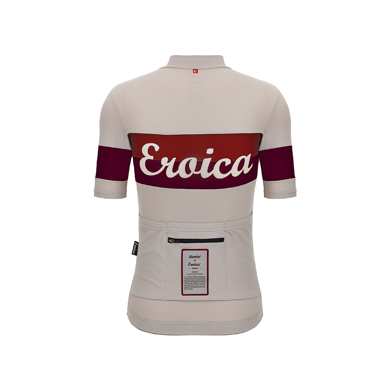 L'Eroica Quiete maglia ciclismo azzurra traspirante