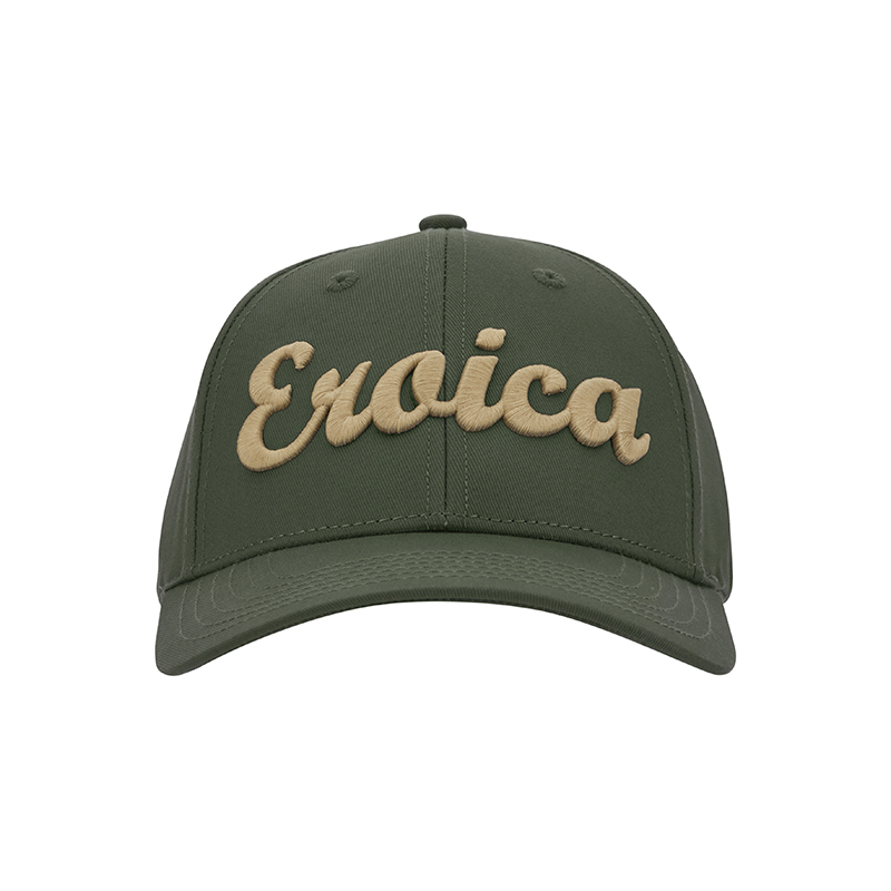 L'Eroica cappellino baseball verde cotone