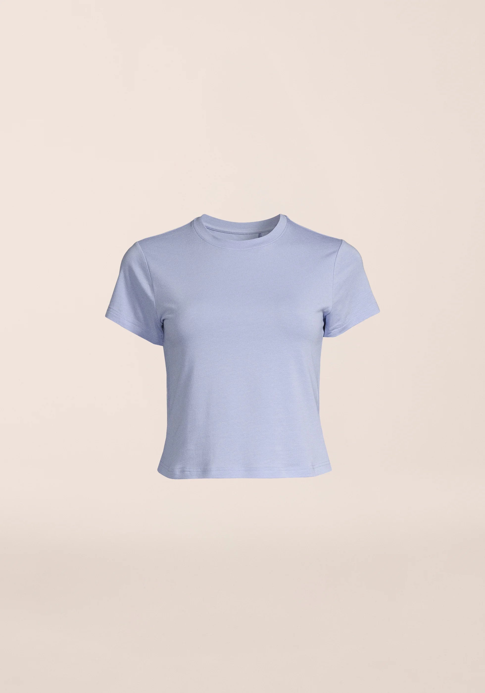 Casall Cotton Blend Slim T-Shirt Blueberry Mist cotone bio