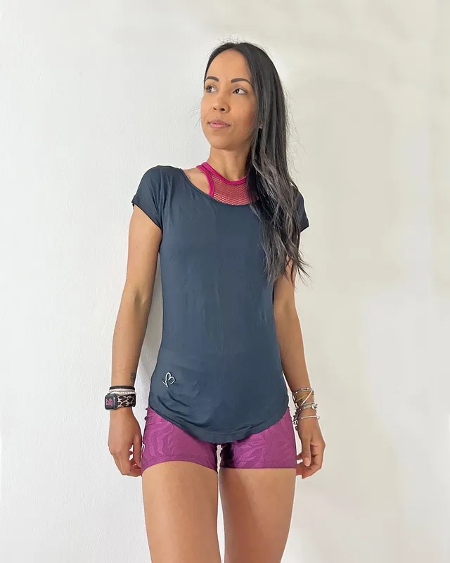 VB Nera t-shirt sportiva traspirante