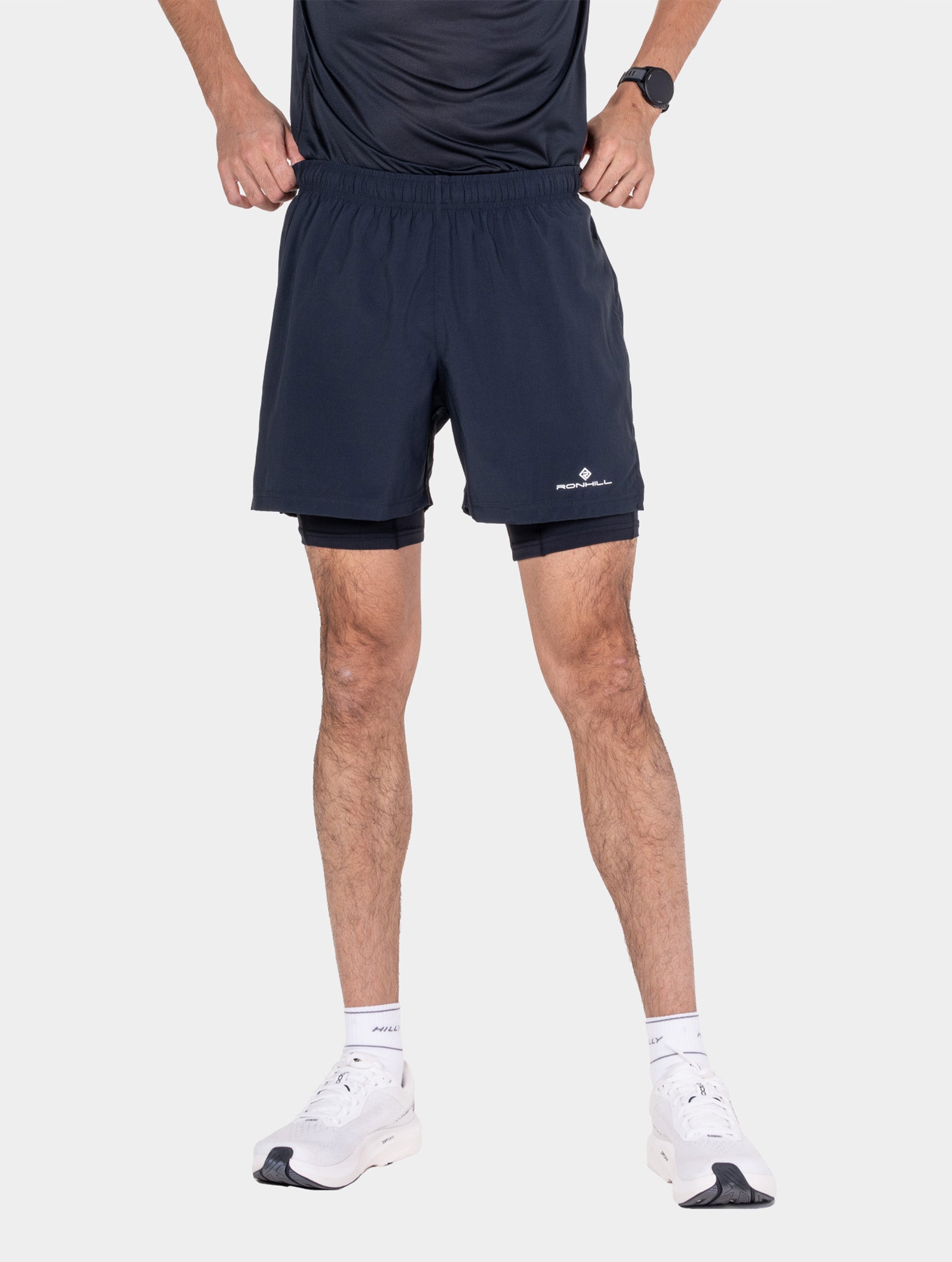 Ronhill Core Twin Short pantaloncini uomo Black