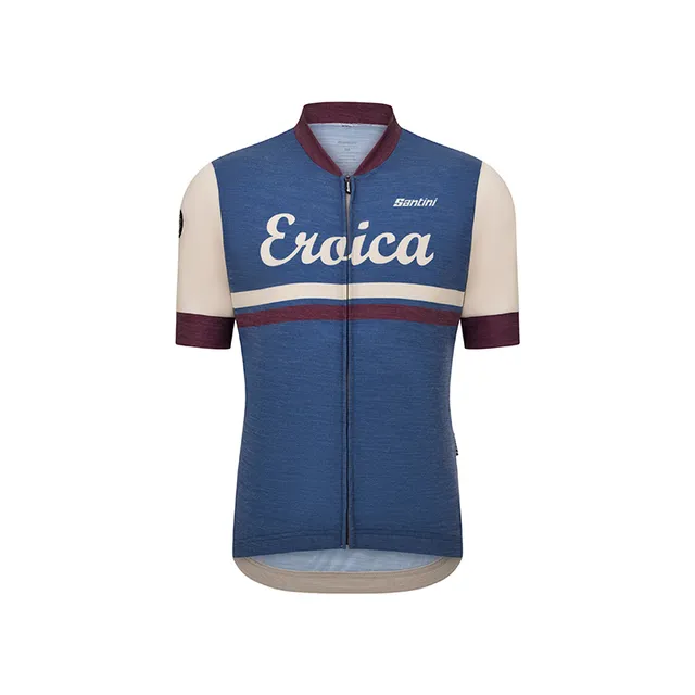 L'Eroica Iris Maglia Ciclismo Maniche Corte Lana
