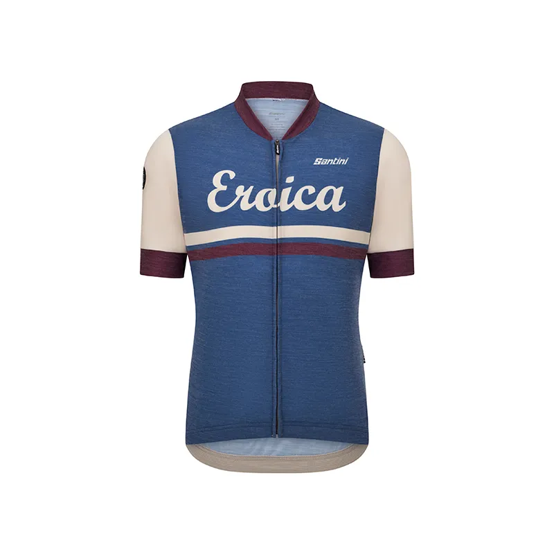 L'Eroica Iris Maglia Ciclismo Maniche Corte Lana