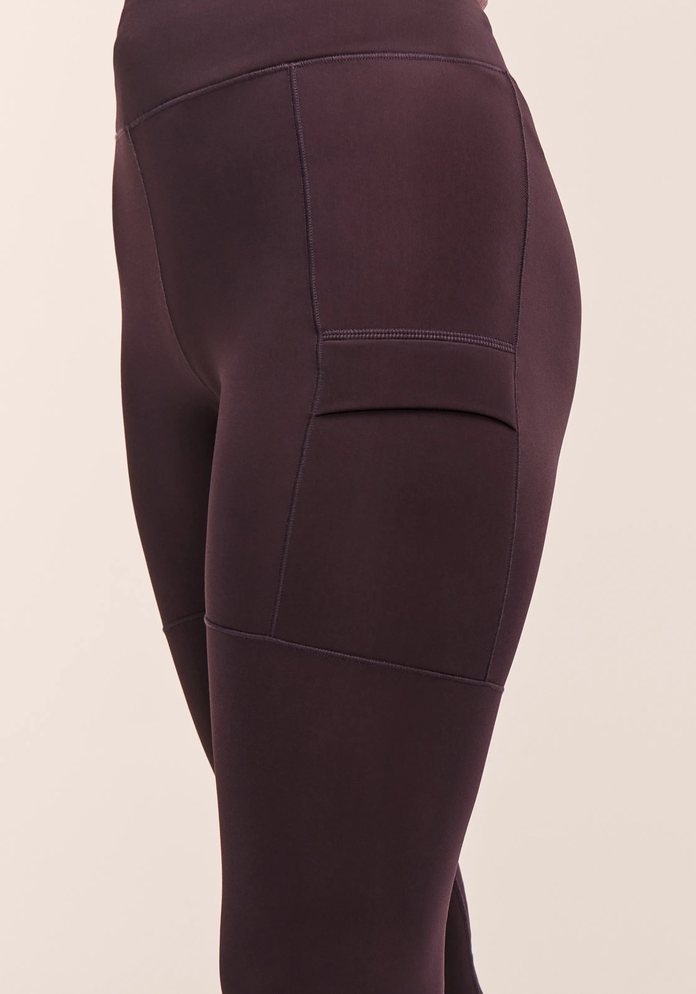 Casall Warm leggings termici dark cherry moon invernale tasche