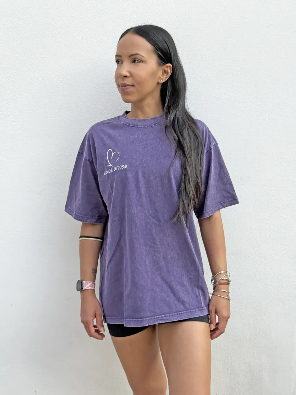 VB Cover Pump t-shirt oversize in cotone viola