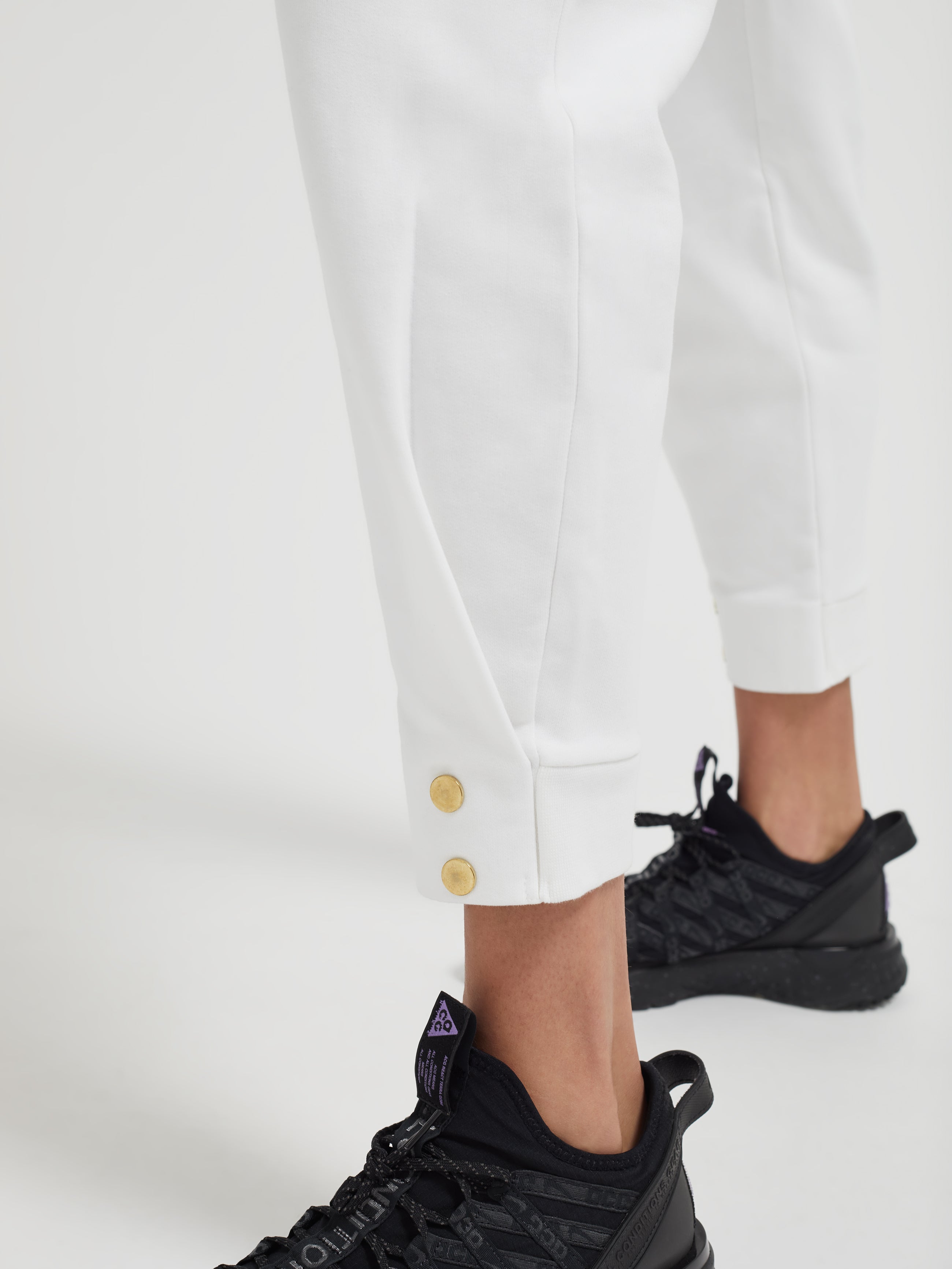 Lucas Hugh Slate Trackpant pantaloni tuta bianchi cotone