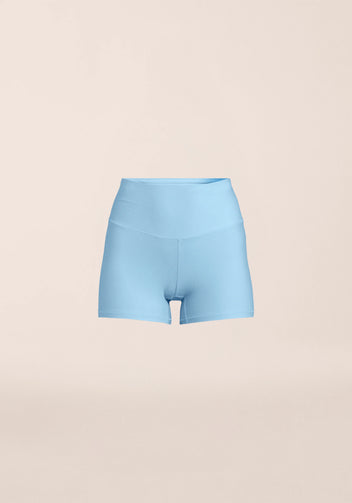 Casall Ultra High Waist Hot Pant shorts Blue Lagoon vita alta