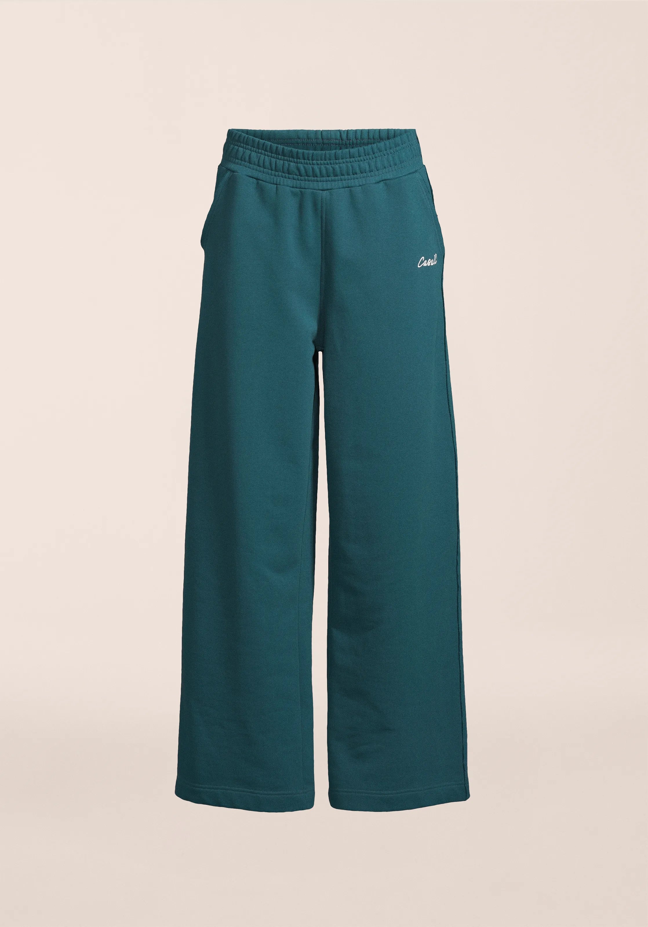 Casall Reversed Seam Terry Loose Pants tuta verde larghi