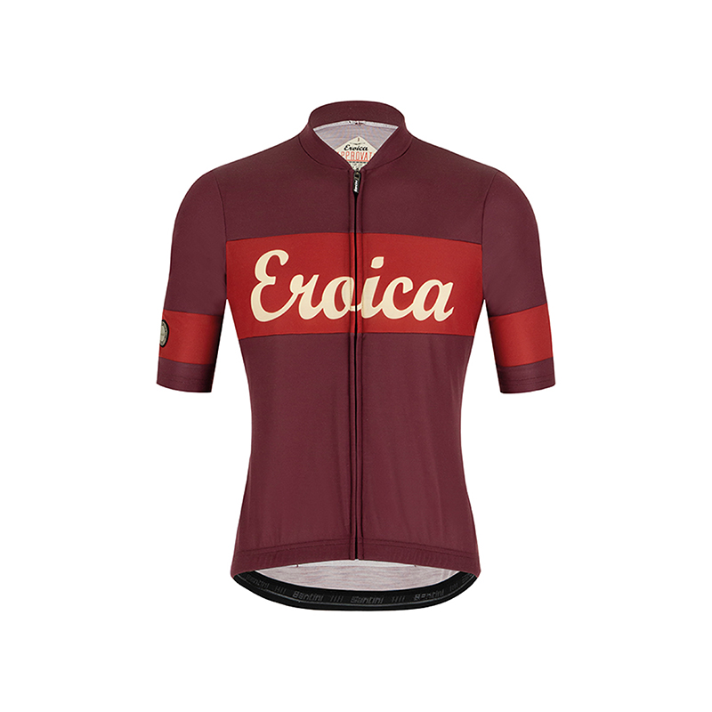 L'Eroica Ruby maglia ciclismo lana bordeaux