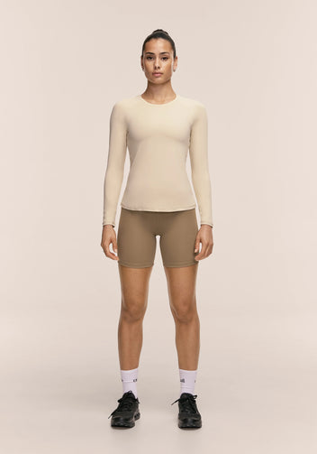 Casall Essential Long Sleeve maglia sportiva ecru