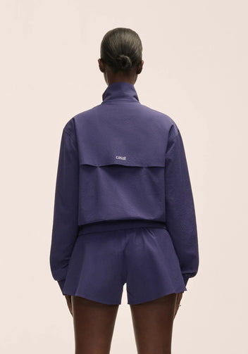 Casall Luna Textured Jacket giacca viola traspirante
