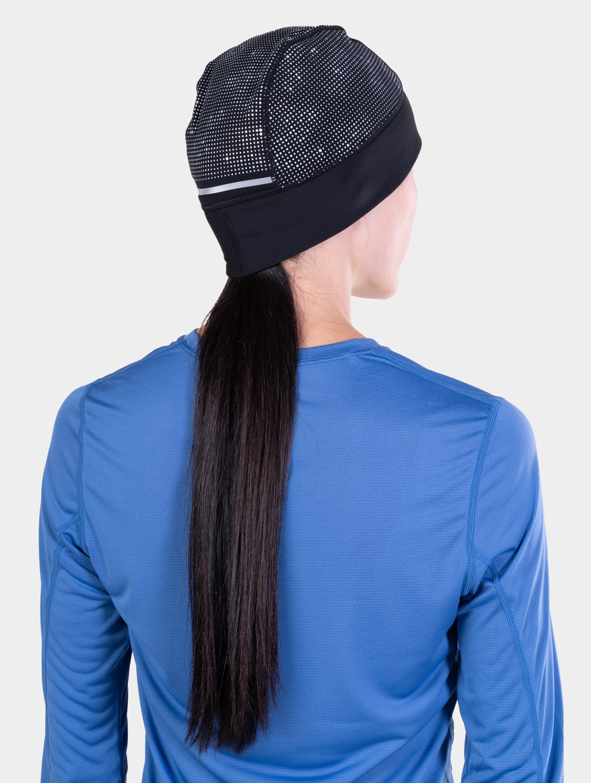 Ronhill Reflect Beanie berretto running nero riflettente