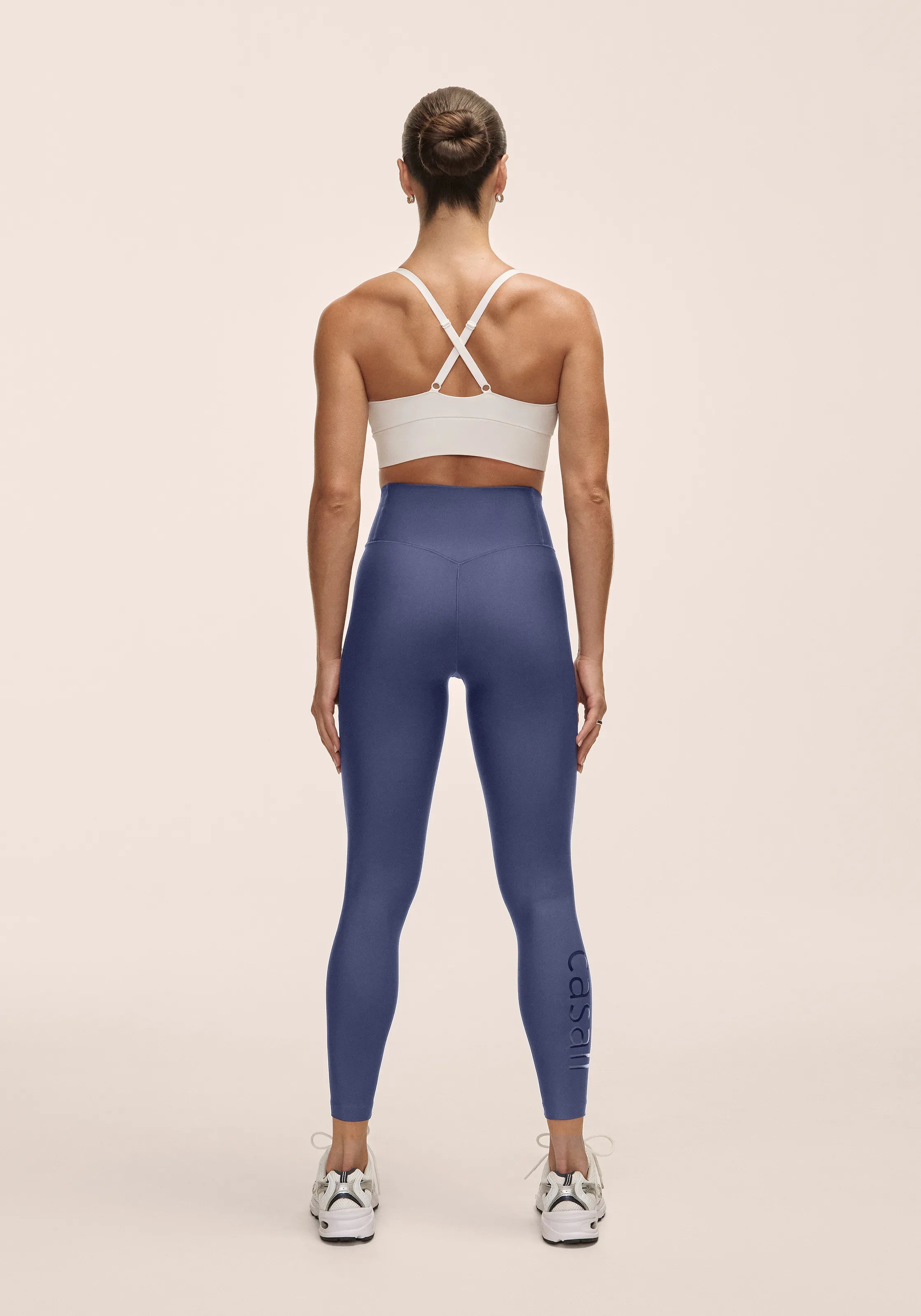 Casall Graphic High Waist Tights leggings blu shaping