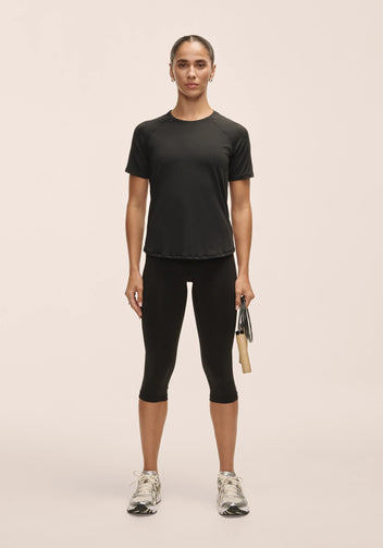 Casall Essential Tee t-shirt tecnica nera traspirante