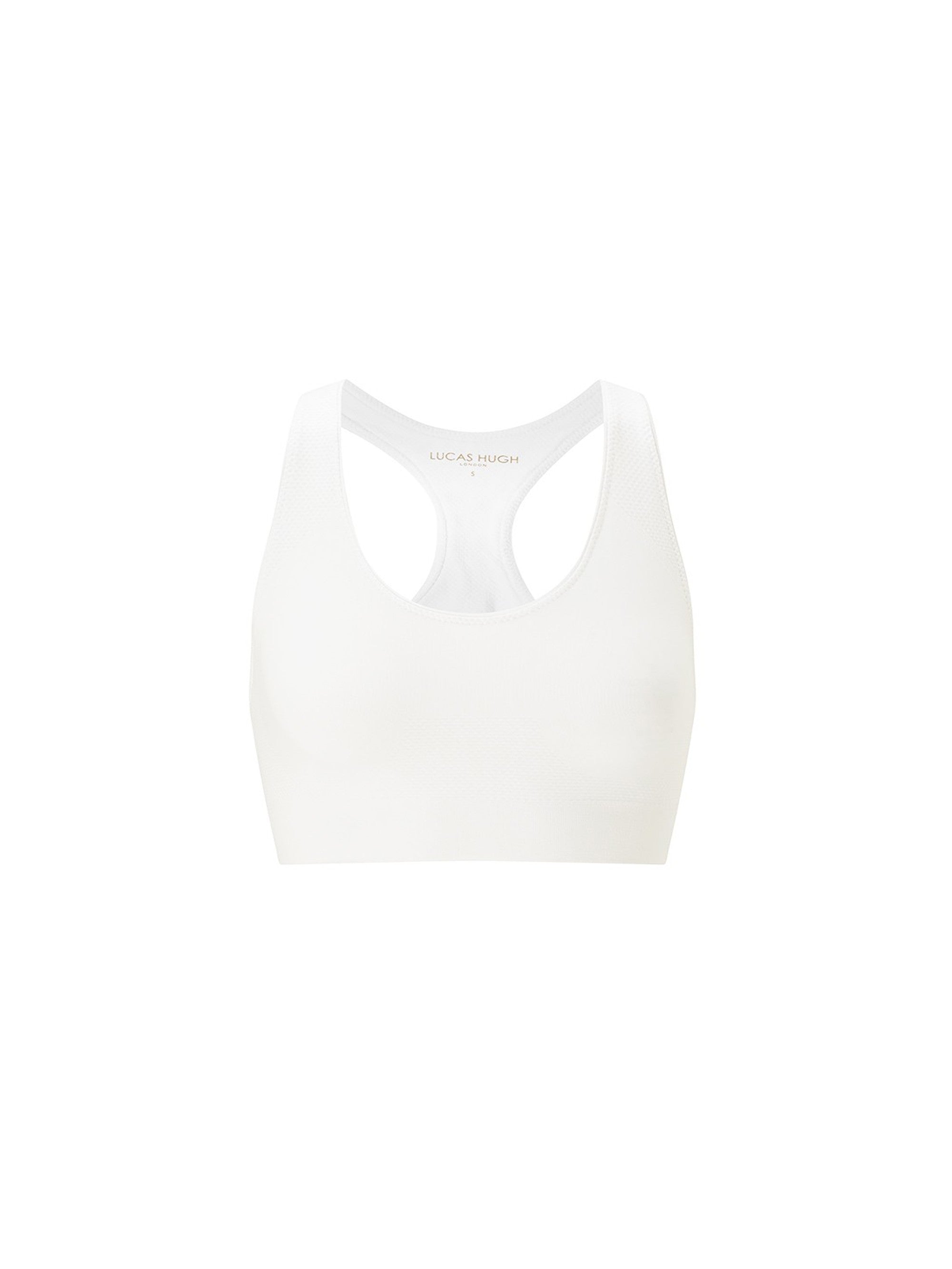 Lucas Hugh Technical Knit Sports Bra reggiseno bianco L supporto medio
