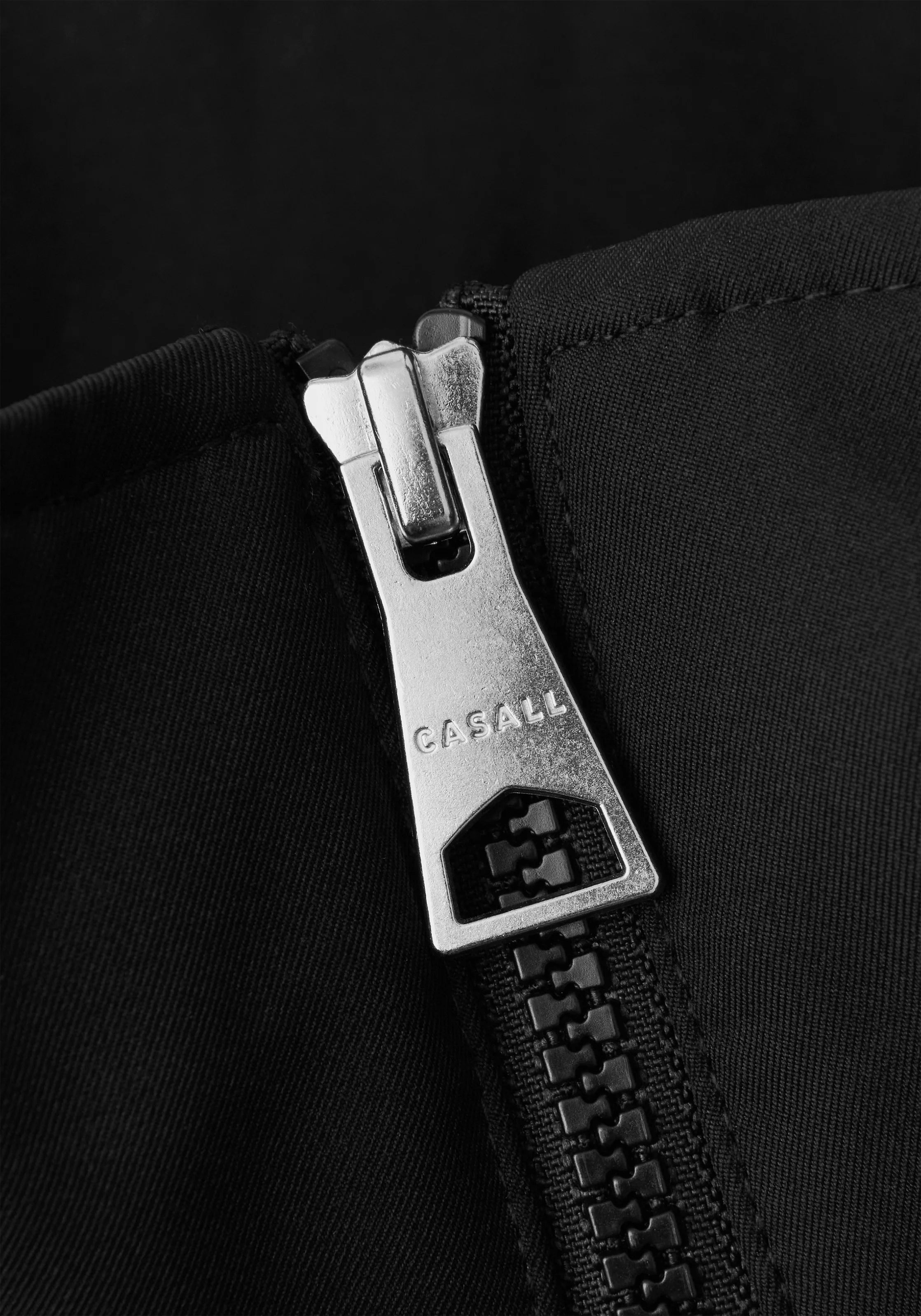 Casall Scandi Trench giacca antipioggia nera impermeabile