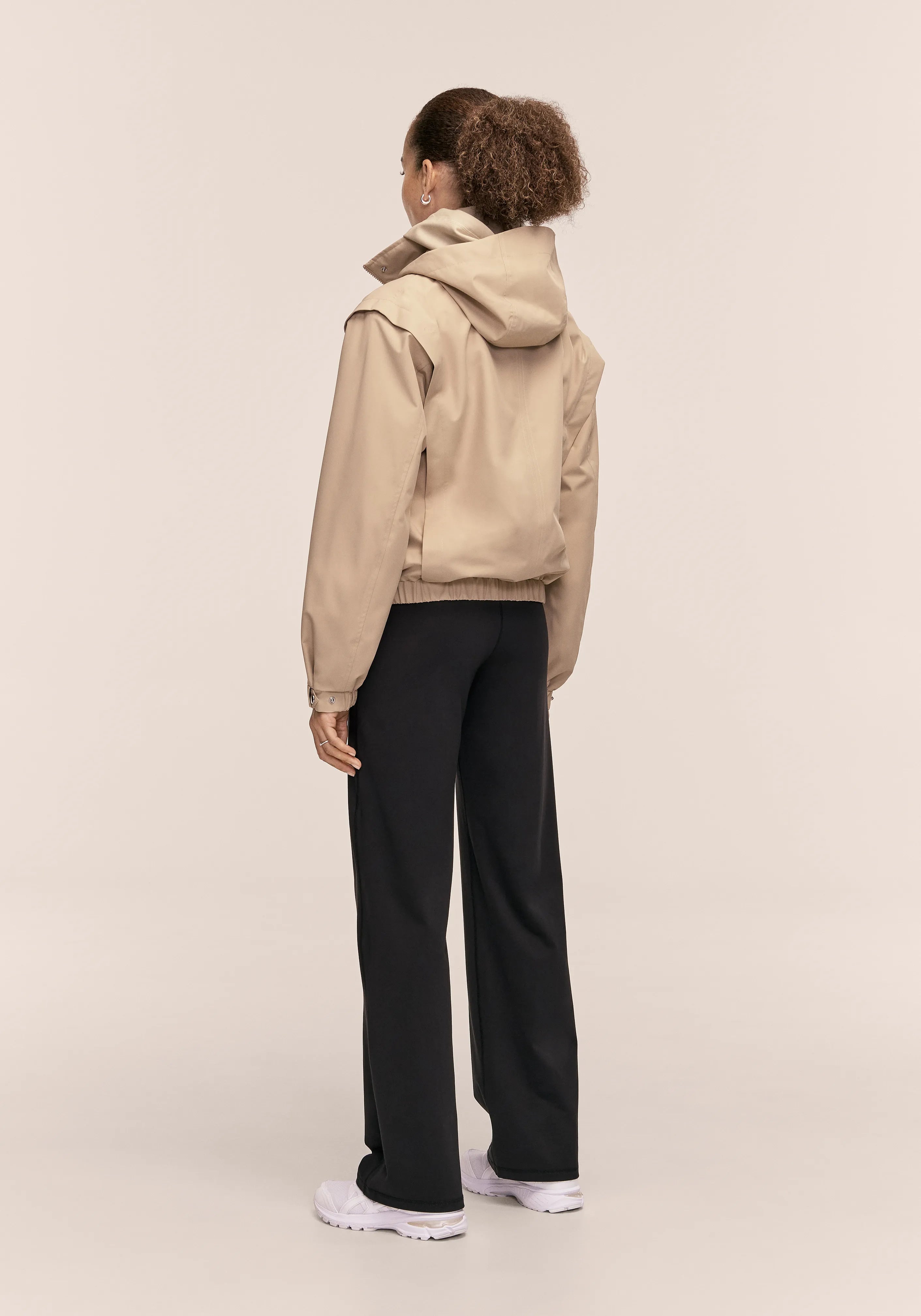 Casall Scandi Bomber giacca antipioggia sand beige impermeabile