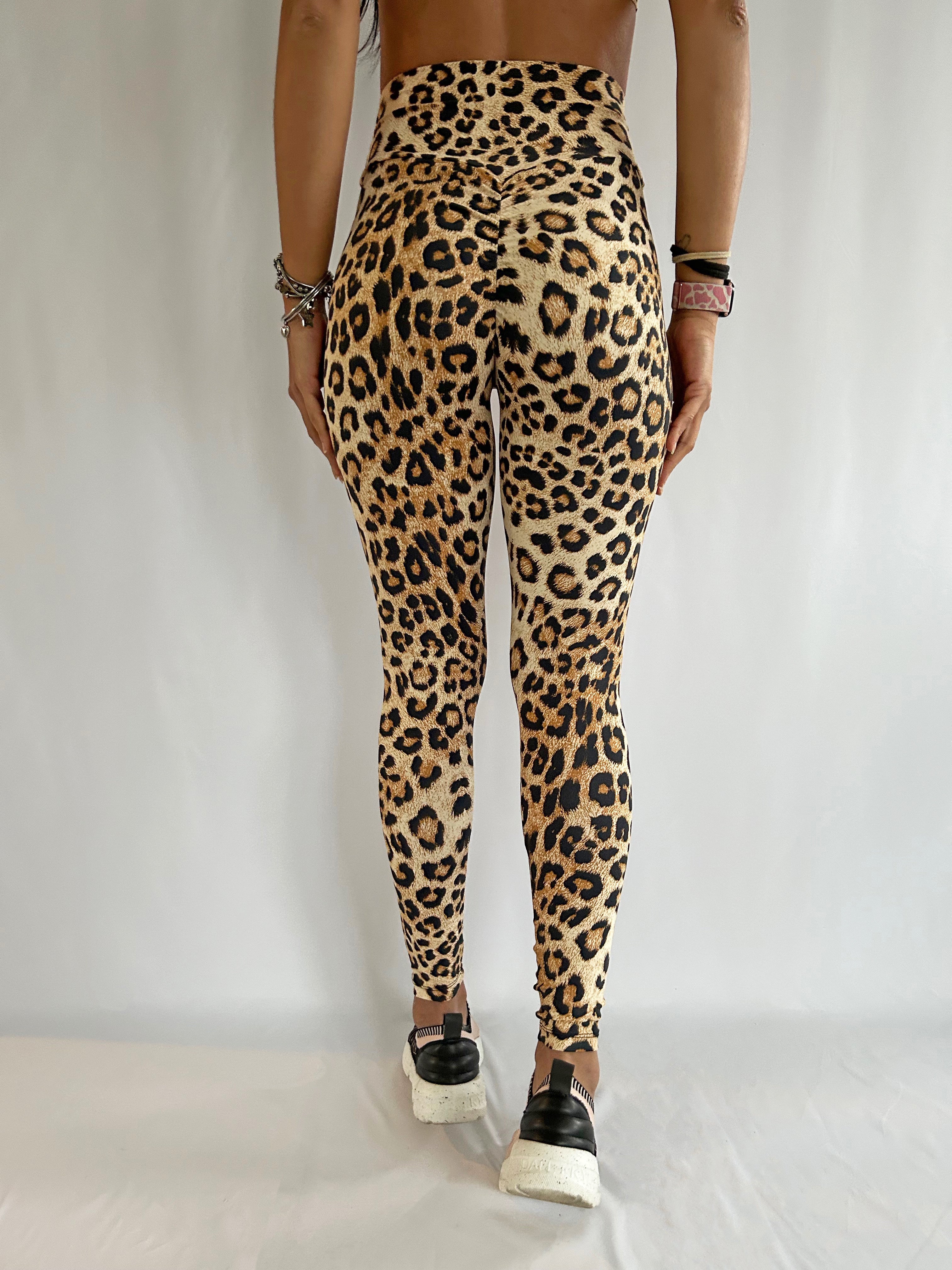 VB Brown leggings supplex marrone push up