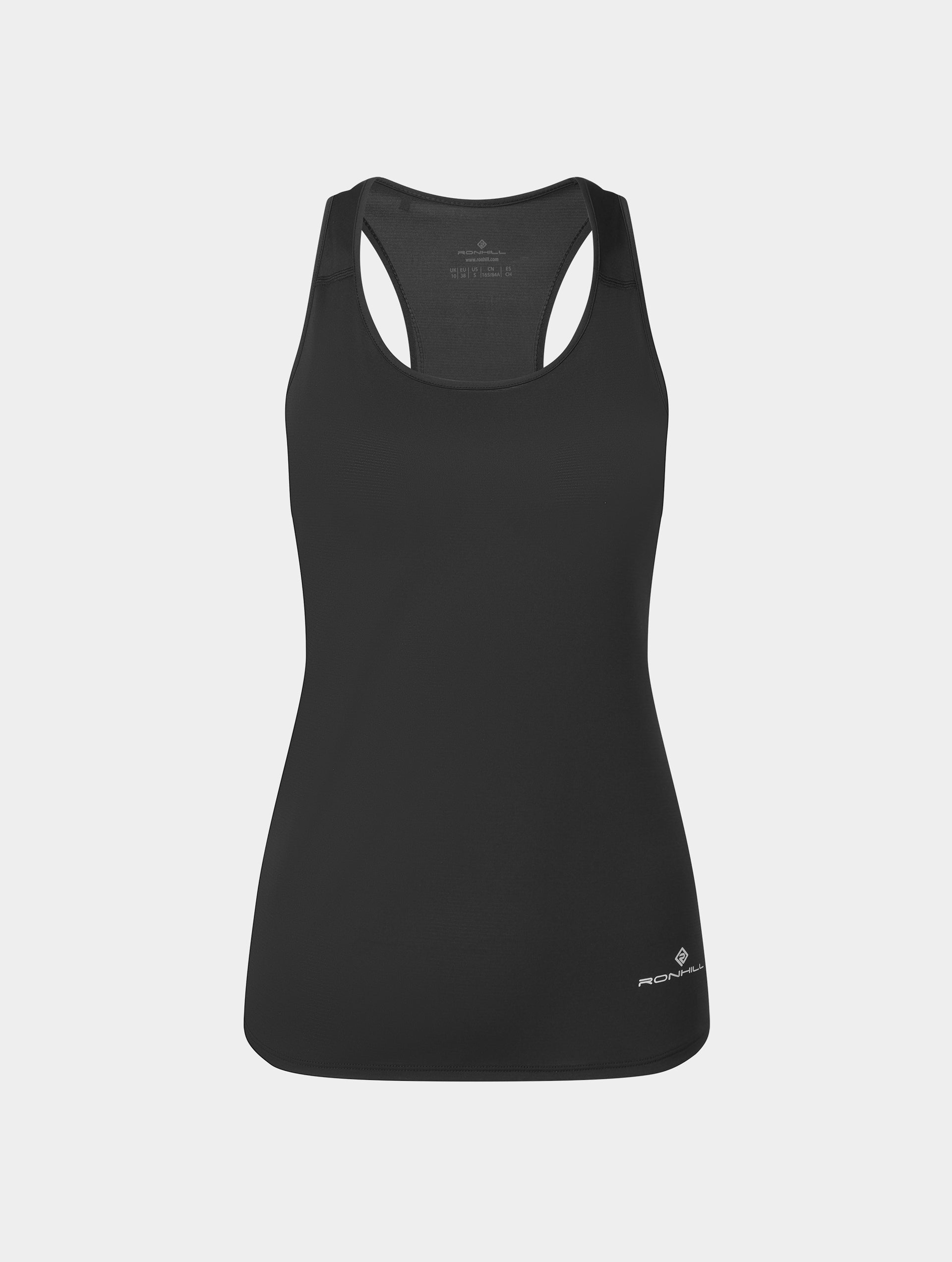Ronhill Core Vest canotta running donna nera traspirante