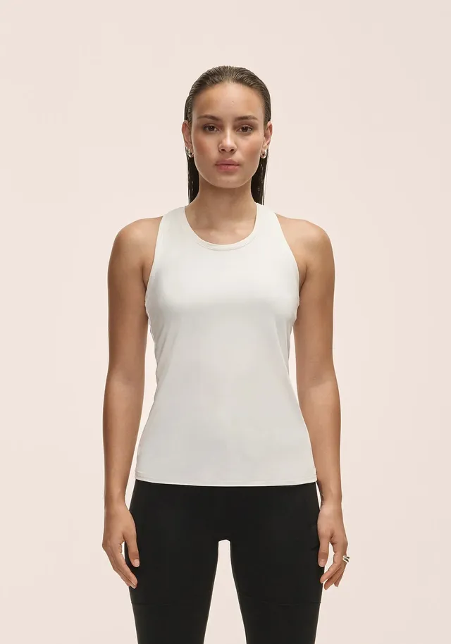 Casall Essential Racerback canotta bianca palestra