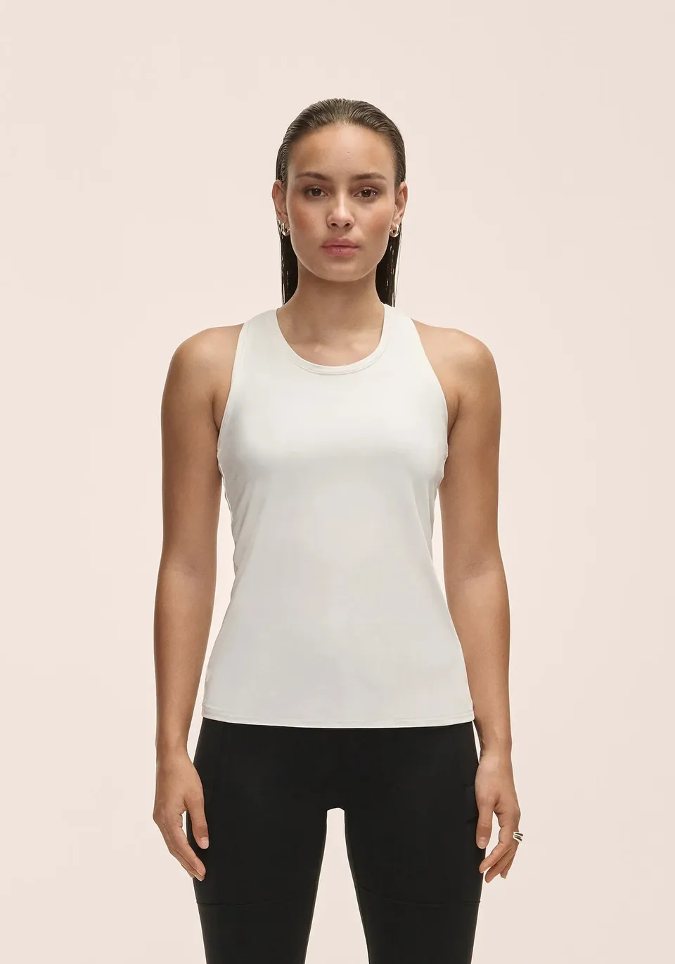 Casall Essential Racerback canotta bianca palestra