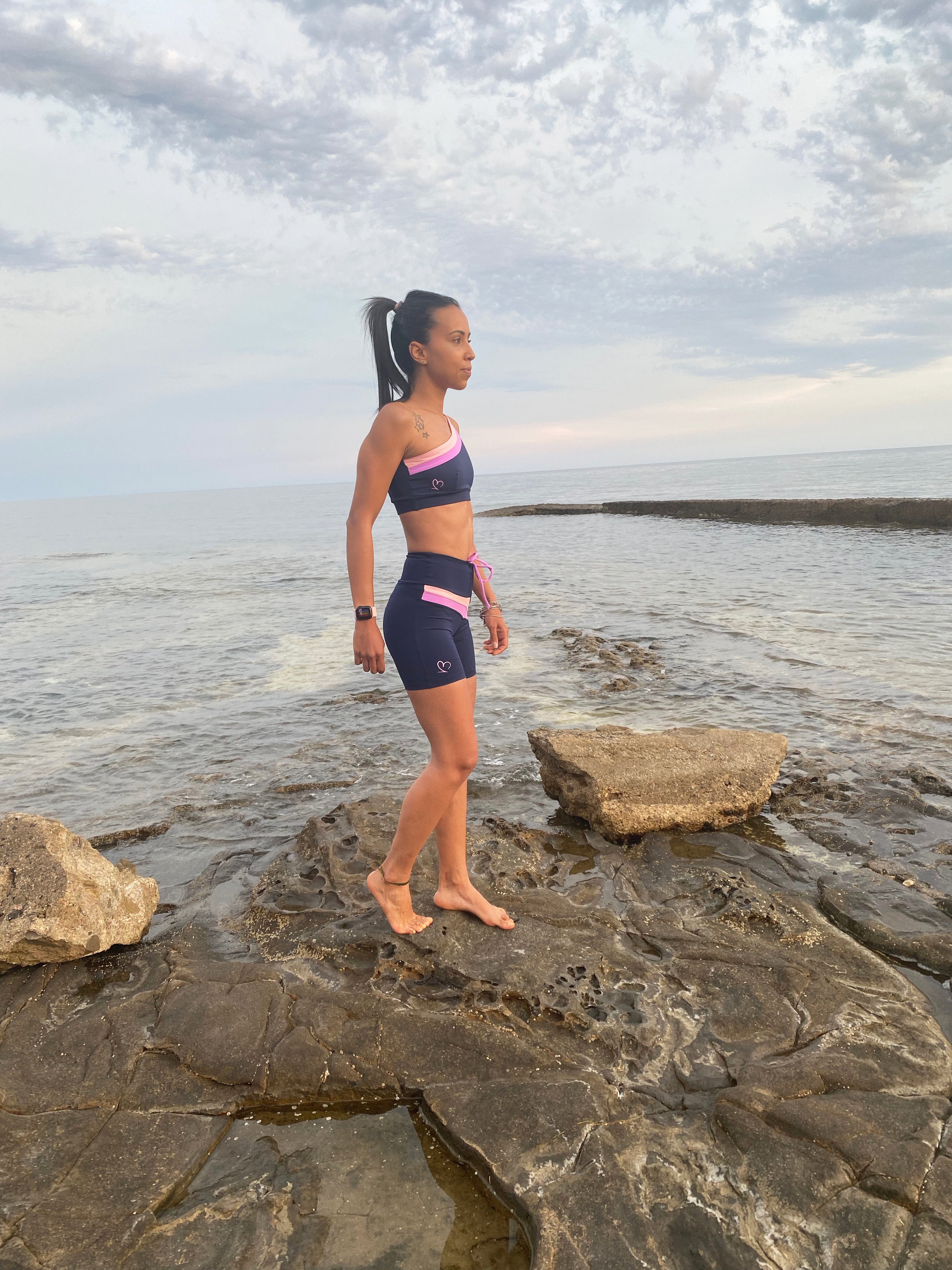 VB Fantasy short fitness in tessuto tecnico
