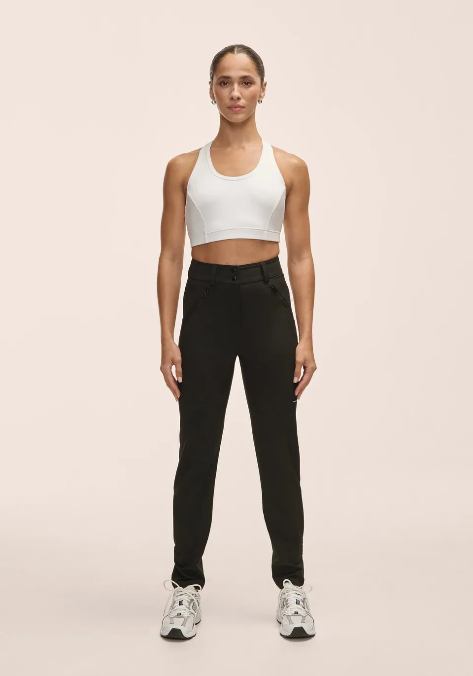 Casall Warm Active Pants pantalone outdoor nero idrorepellente