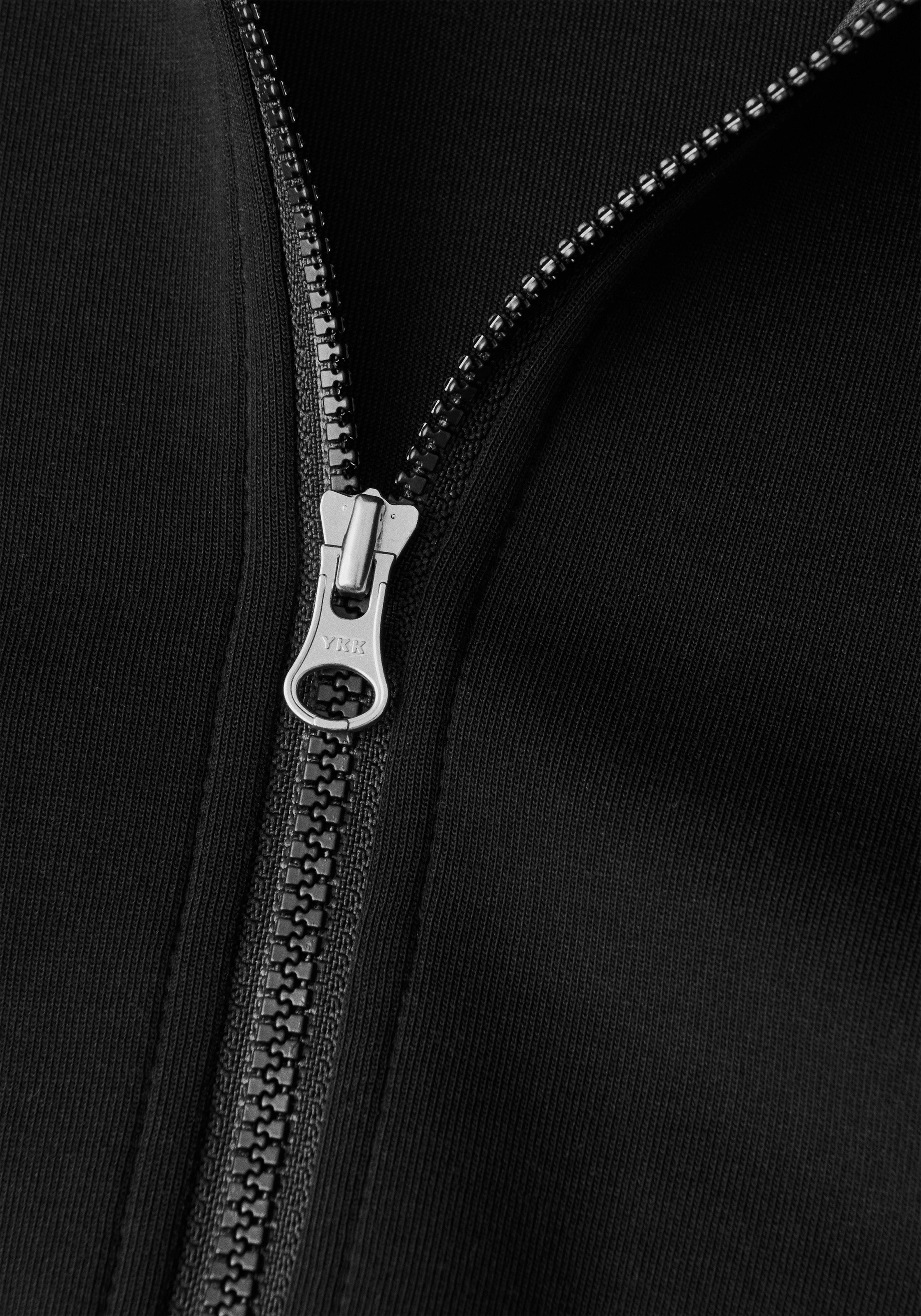 Casall Aria Full Zip felpa Black collo alto