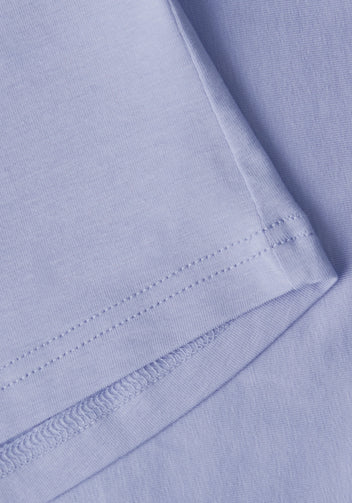 Casall Cotton Blend Slim T-Shirt Blueberry Mist cotone bio