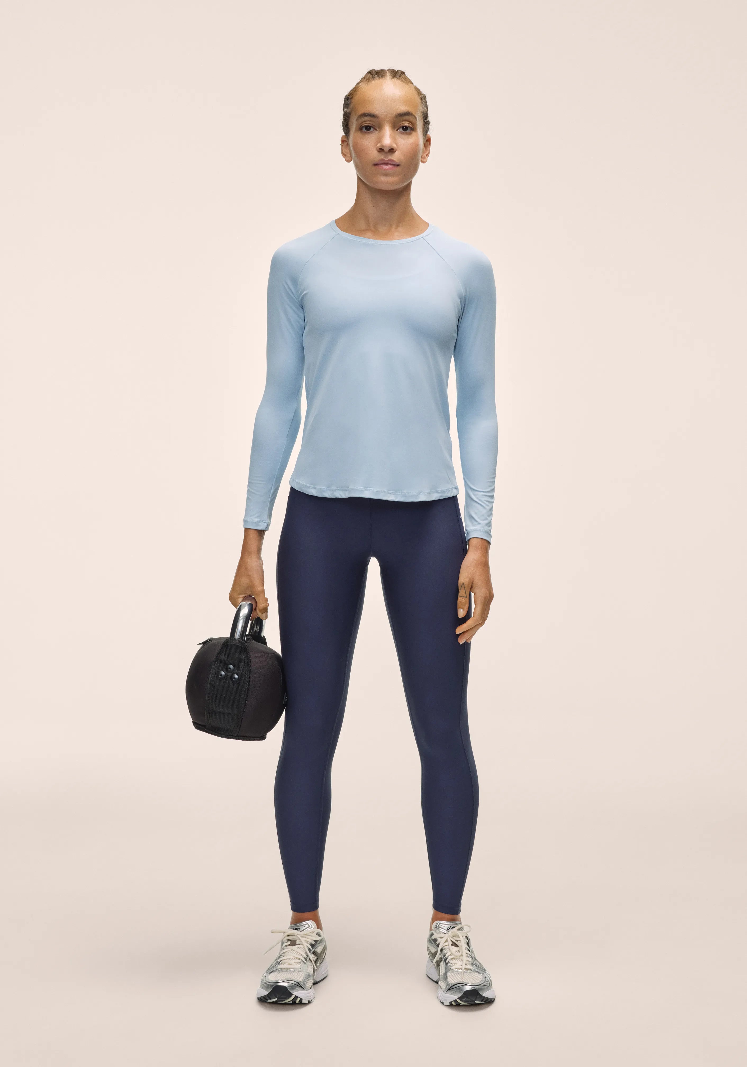 Casall Essential maglia manica lunga blu palestra