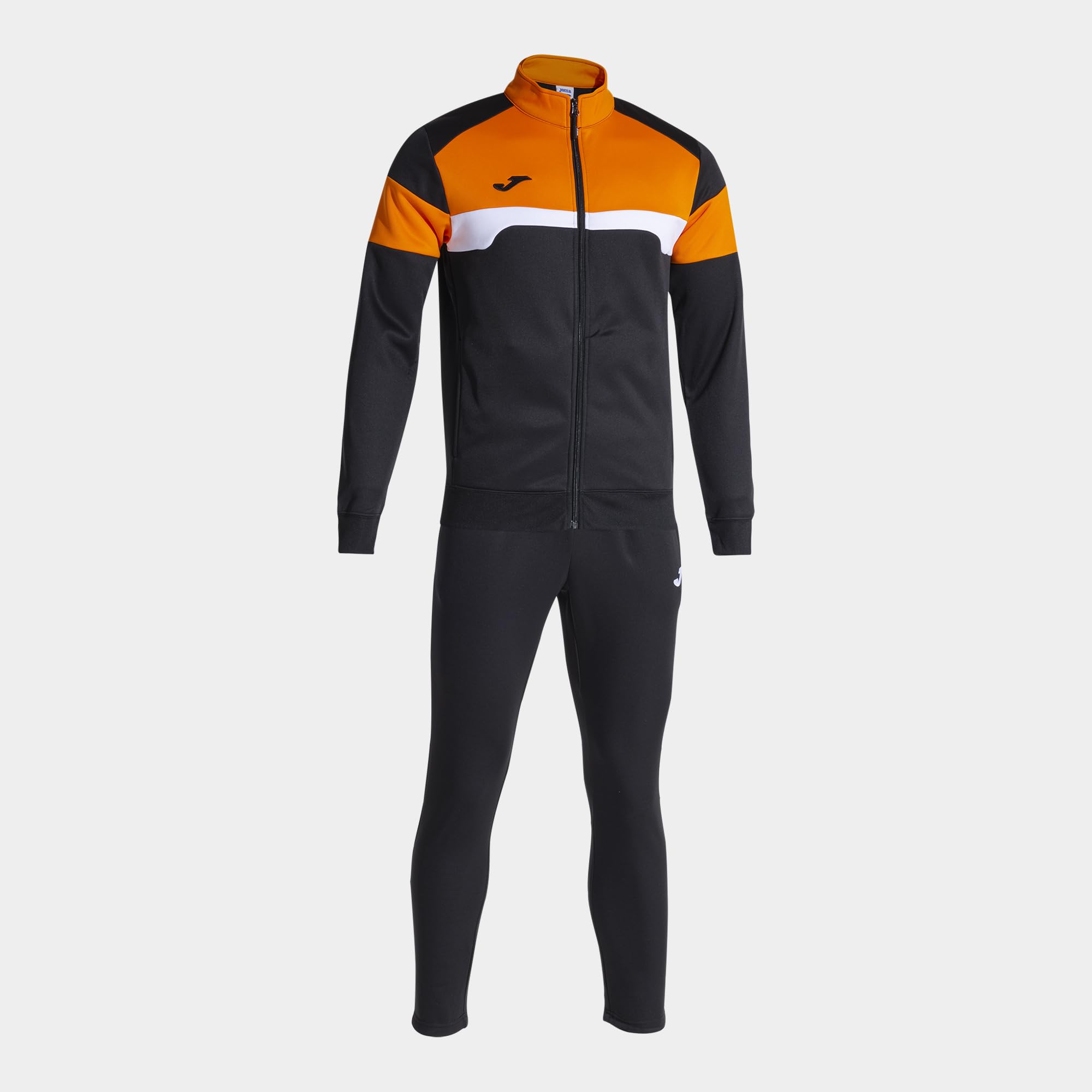 Joma Danubio tuta uomo nero arancione in pile caldo