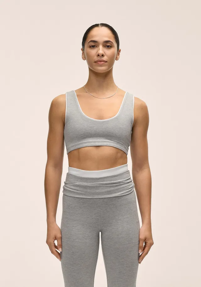 Casall Sublime Fling Bralette reggiseno Grey Melange cotone